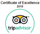 trip advisore certificate of excellentce 2018